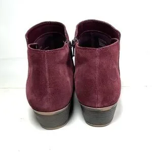 Bass Shoes Bass Nina Ankle Boots Womens Size 85m Burgundy